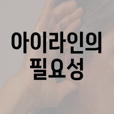 아이라인의 필요성
