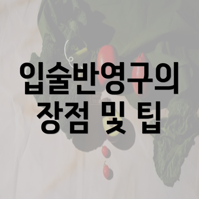 입술반영구의 장점 및 팁