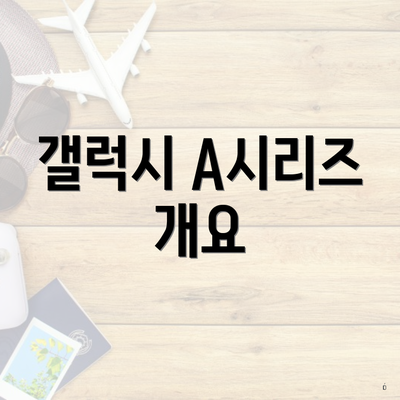 갤럭시 A시리즈 개요
