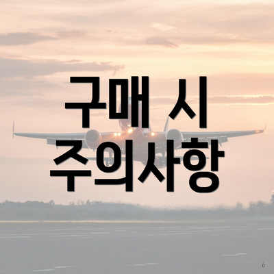 구매 시 주의사항