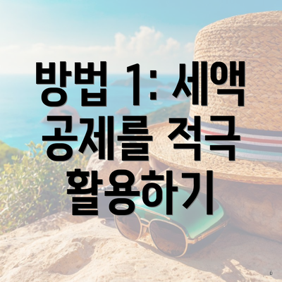 방법 1: 세액 공제를 적극 활용하기
