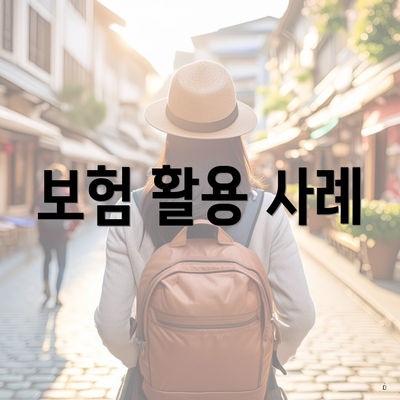 보험 활용 사례