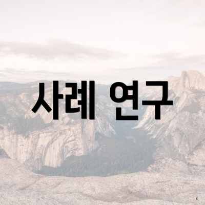 사례 연구