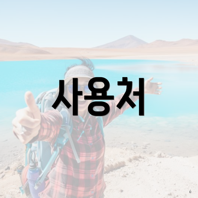 사용처