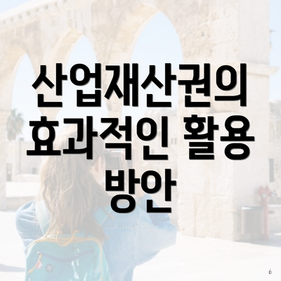 산업재산권의 효과적인 활용 방안