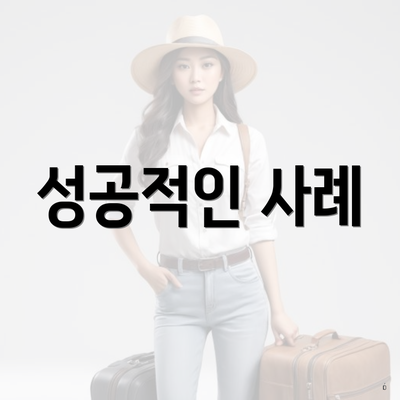 성공적인 사례