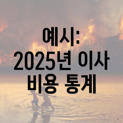 예시: 2025년 이사 비용 통계