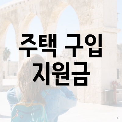 주택 구입 지원금