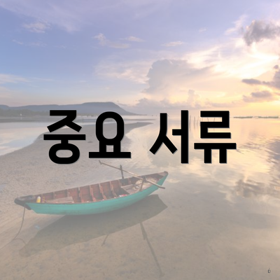 중요 서류
