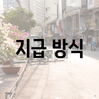 지급 방식
