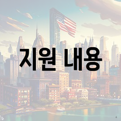 지원 내용