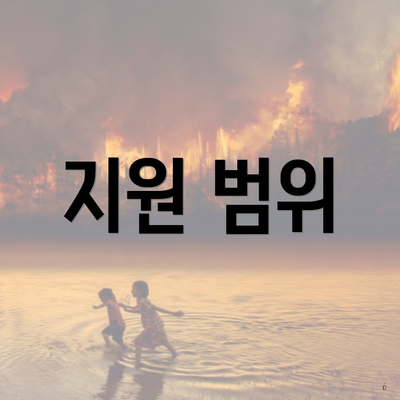 지원 범위