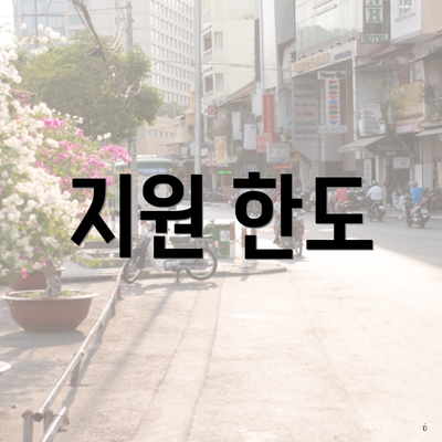 지원 한도