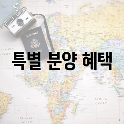 특별 분양 혜택