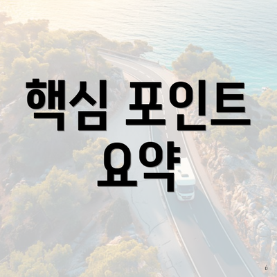 핵심 포인트 요약