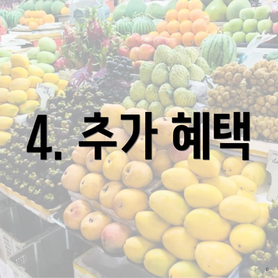 4. 추가 혜택