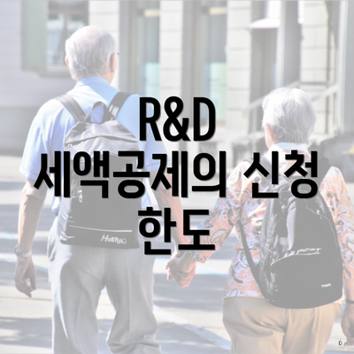 R&D 세액공제의 신청 한도