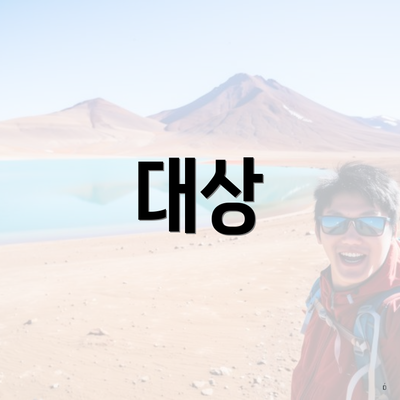대상