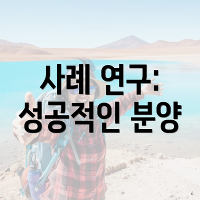 사례 연구: 성공적인 분양