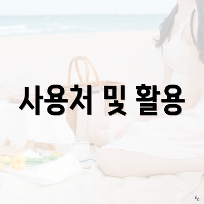 사용처 및 활용
