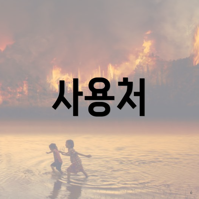 사용처