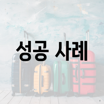 성공 사례
