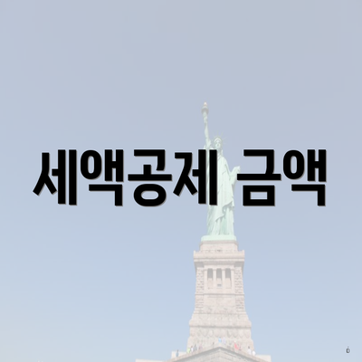 세액공제 금액