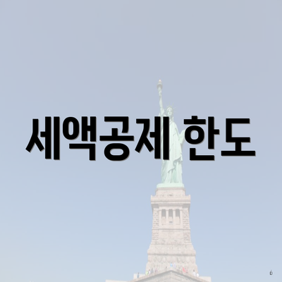 세액공제 한도