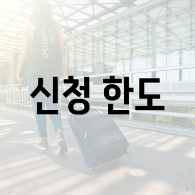 신청 한도