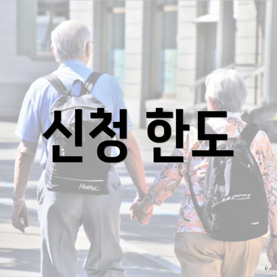 신청 한도