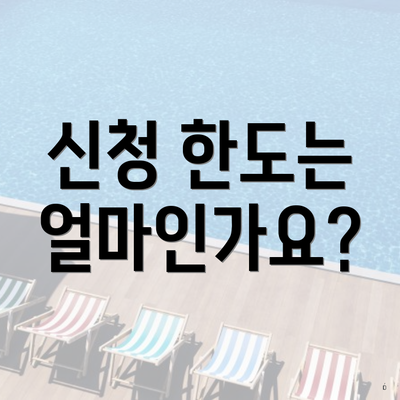 신청 한도는 얼마인가요?