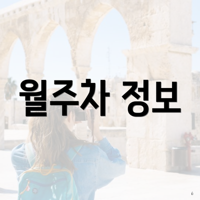월주차 정보