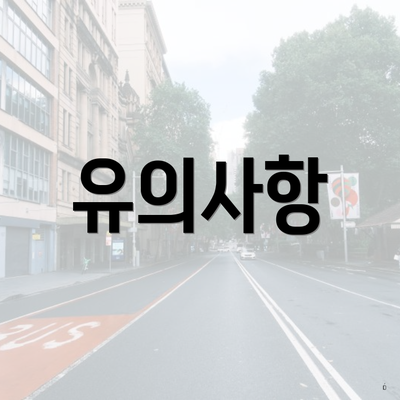 유의사항
