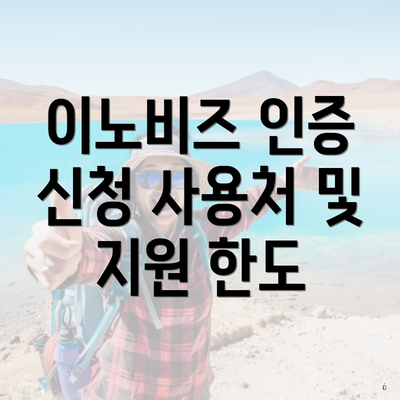 이노비즈 인증 신청 사용처 및 지원 한도