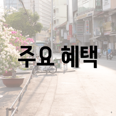 주요 혜택