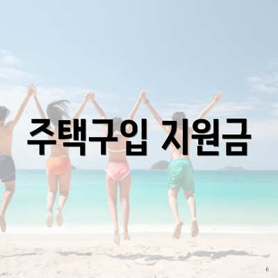 주택구입 지원금