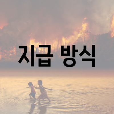 지급 방식