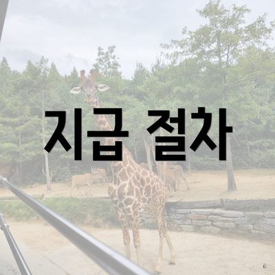 지급 절차