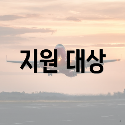 지원 대상