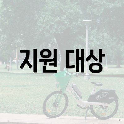 지원 대상