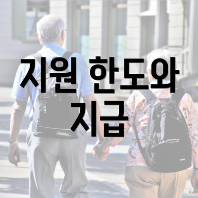 지원 한도와 지급