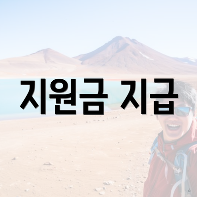 지원금 지급