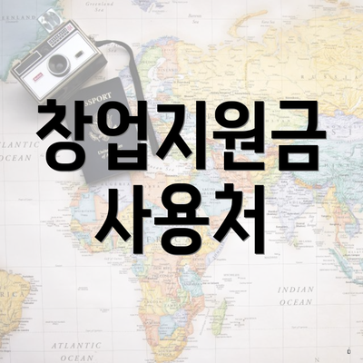 창업지원금 사용처