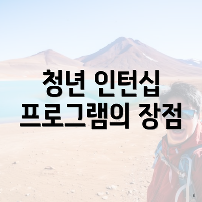 청년 인턴십 프로그램의 장점