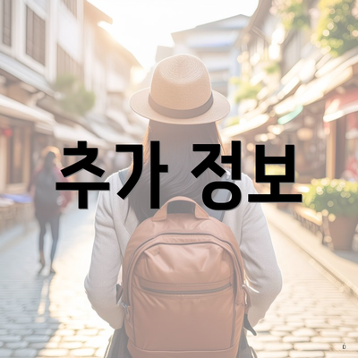 추가 정보