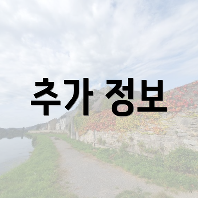 추가 정보