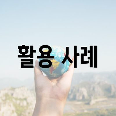활용 사례