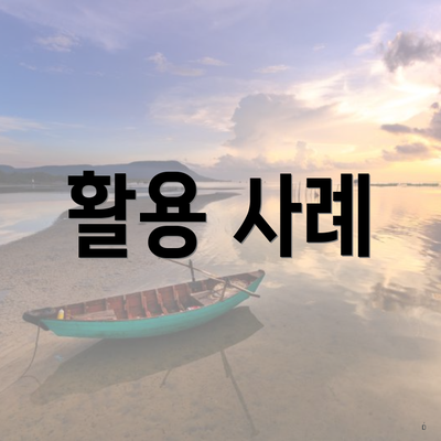 활용 사례