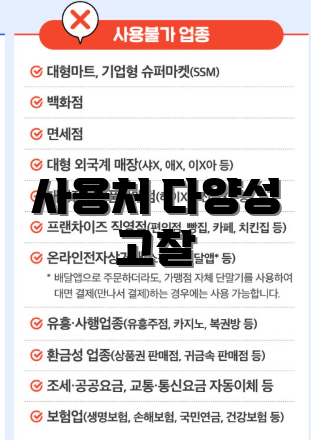 사용처 다양성 고찰