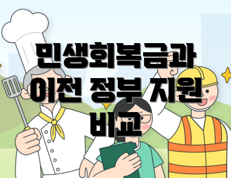 민생회복금과 이전 정부 지원 비교